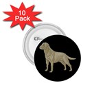 BB Yellow Labrador Retriever Dog Gifts 1.75  Button (10 pack) 
