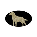 BB Yellow Labrador Retriever Dog Gifts Sticker (Oval)