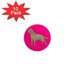BP Yellow Labrador Retriever Dog Gifts 1  Mini Magnet (10 pack) 