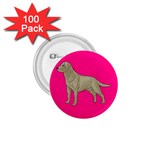 BP Yellow Labrador Retriever Dog Gifts 1.75  Button (100 pack) 
