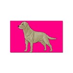 BP Yellow Labrador Retriever Dog Gifts Sticker (Rectangular)