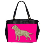BP Yellow Labrador Retriever Dog Gifts Oversize Office Handbag (Two Sides)