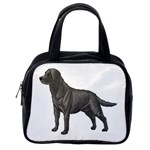BW Black Labrador Retriever Dog Gifts Classic Handbag (One Side)