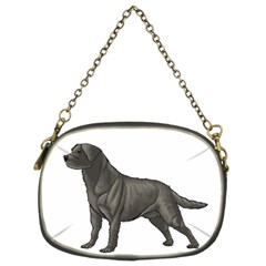BW Black Labrador Retriever Dog Gifts Chain Purse (Two Sides) from UrbanLoad.com Front