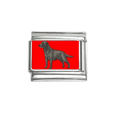 BR Black Labrador Retriever Dog Gifts Italian Charm (9mm) from UrbanLoad.com Front