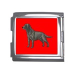 BR Black Labrador Retriever Dog Gifts Mega Link Italian Charm (18mm)