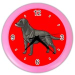 BR Black Labrador Retriever Dog Gifts Color Wall Clock