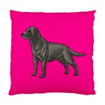 BP Black Labrador Retriever Dog Gifts Cushion Case (One Side)