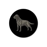 BB Black Labrador Retriever Dog Gifts Magnet 3  (Round)