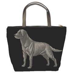 BB Black Labrador Retriever Dog Gifts Bucket Bag from UrbanLoad.com Back