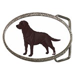 BW Chocolate Labrador Retriever Dog Gifts Belt Buckle
