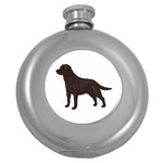 BW Chocolate Labrador Retriever Dog Gifts Hip Flask (5 oz)