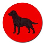 BR Chocolate Labrador Retriever Dog Gifts Round Mousepad