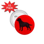 BR Chocolate Labrador Retriever Dog Gifts 1.75  Button (10 pack) 