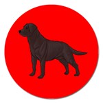 BR Chocolate Labrador Retriever Dog Gifts Magnet 5  (Round)