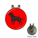 BR Chocolate Labrador Retriever Dog Gifts Golf Ball Marker Hat Clip