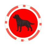 BR Chocolate Labrador Retriever Dog Gifts Poker Chip Card Guard (10 pack)