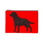 BR Chocolate Labrador Retriever Dog Gifts Cosmetic Bag (Large)