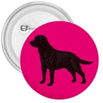 BP Chocolate Labrador Retriever Dog Gifts 3  Button