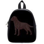 BB Chocolate Labrador Retriever Dog Gifts School Bag (Small)