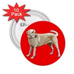 BR Yellow Labrador Retriever Dog Gifts 2.25  Button (10 pack)