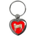 BR Yellow Labrador Retriever Dog Gifts Key Chain (Heart)