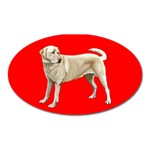 BR Yellow Labrador Retriever Dog Gifts Magnet (Oval)