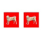 BR Yellow Labrador Retriever Dog Gifts Cufflinks (Square)