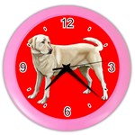 BR Yellow Labrador Retriever Dog Gifts Color Wall Clock