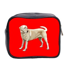 BR Yellow Labrador Retriever Dog Gifts Mini Toiletries Bag (Two Sides) from UrbanLoad.com Back