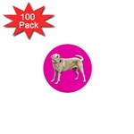 BP Yellow Labrador Retriever Dog Gifts 1  Mini Button (100 pack) 