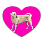 BP Yellow Labrador Retriever Dog Gifts Mousepad (Heart)