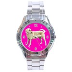 BP Yellow Labrador Retriever Dog Gifts Stainless Steel Analogue Men’s Watch