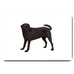 BW Black Labrador Retriever Dog Gifts Large Doormat