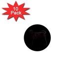 BB Black Labrador Retriever Dog Gifts 1  Mini Magnet (10 pack) 