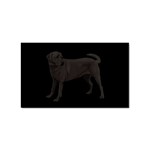 BB Black Labrador Retriever Dog Gifts Sticker Rectangular (100 pack)