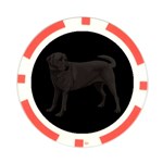 BB Black Labrador Retriever Dog Gifts Poker Chip Card Guard (10 pack)