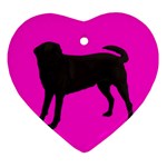BP Black Labrador Retriever Dog Gifts Ornament (Heart)