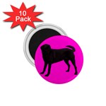 BP Black Labrador Retriever Dog Gifts 1.75  Magnet (10 pack) 