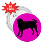 BP Black Labrador Retriever Dog Gifts 2.25  Button (10 pack)