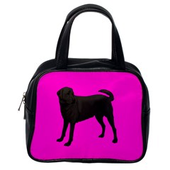 BP Black Labrador Retriever Dog Gifts Classic Handbag (Two Sides) from UrbanLoad.com Back