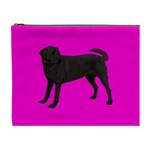 BP Black Labrador Retriever Dog Gifts Cosmetic Bag (XL)