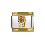 Tiger Gold Trim Italian Charm (9mm)