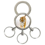Tiger 3-Ring Key Chain