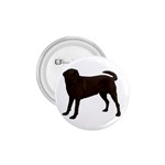 BW Chocolate Labrador Retriever Dog Gifts 1.75  Button