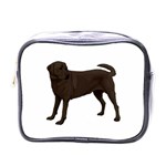 BW Chocolate Labrador Retriever Dog Gifts Mini Toiletries Bag (One Side)