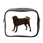 BW Chocolate Labrador Retriever Dog Gifts Mini Toiletries Bag (Two Sides)