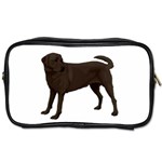 BW Chocolate Labrador Retriever Dog Gifts Toiletries Bag (One Side)