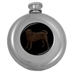 BB Chocolate Labrador Retriever Dog Gifts Hip Flask (5 oz)