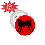 Chocolate Labrador Retriever Dog Gifts BR 1.75  Button (100 pack) 